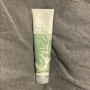 Avon Foot Works Ginger & White Clay Mask - Mint Green